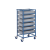 Tray Rack with 120 x 600 x 400 mm 24 Litre Containers: Amount of Trays & Unit Height: 6 - 1175mm