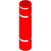 VISUSAFE Lamp Post Protector: Options: Red & Silver Vis