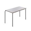 Titan crush Bent Frame School Table: Colour: Grey, Leg Colours: Grey, Height: 710mm