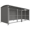 MM1 Galvanised Steel Shelter | Secure Cycle & Bin Store: Length: 5m