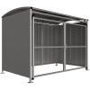 MM1 Galvanised Steel Shelter | Secure Cycle & Bin Store: Length: 3m