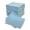 Oil & Fuel Absorbent Pads - Plain - Premium Weight: Options: Premium Weight BLUE- Pack of 100 - Poly Wrapped