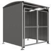 MM1 Galvanised Steel Shelter | Secure Cycle & Bin Store: Length: 2m