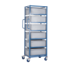 Tray Rack with 220 x 600 x 400 mm 44 Litre Containers: Amount of Trays & Unit Height: 6 - 1680mm