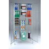 Wire Mesh Compartment Cupboards: Options: Divided Cupboard - Double Door (c/w 12 shelves)