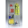 Wire Mesh Compartment Cupboards: Options: Janitor Cupboard - Double Door (c/w Rail & 3 shelves)