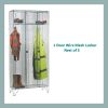 1 Door Wire Mesh Locker: Options: Nest of 3 lockers, Depth: 305mm