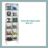 6 Door Wire Mesh Locker: Options: Nest of 2 lockers, Depth: 305mm