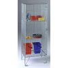 Wire Mesh Compartment Cupboards: Options: Low Cupboard - Single Door (c/w 2 shelves)