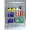 Wire Mesh Compartment Cupboards: Options: Low Cupboard - Double Door (c/w 2 shelves)