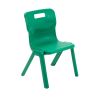 Titan One Piece Classroom Chair: Size: 5-7 years, Colour: Green