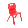 Titan One Piece Classroom Chair: Size: 5-7 years, Colour: Red