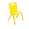 Titan One Piece Classroom Chair: Size: 5-7 years, Colour: Yellow