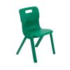 Titan One Piece Classroom Chair: Size: 7-9 years, Colour: Green