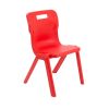 Titan One Piece Classroom Chair: Size: 9-13 years, Colour: Red
