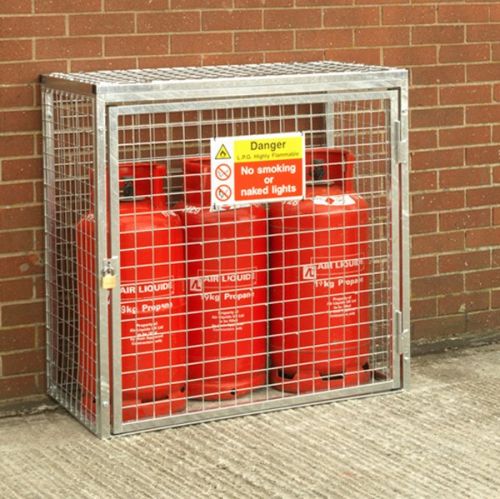 Gas Cylinder Cage 3 x 19kg Cylinders Secure Storage Solution