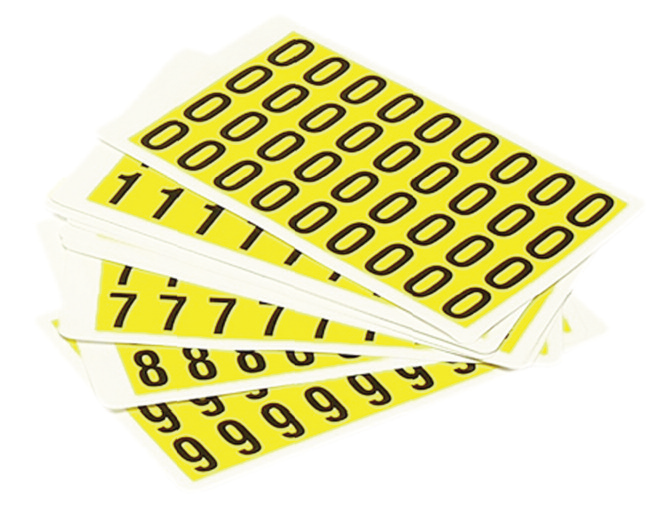 Self Adhesive Number and Letters Packs (PF1PACK0-9)