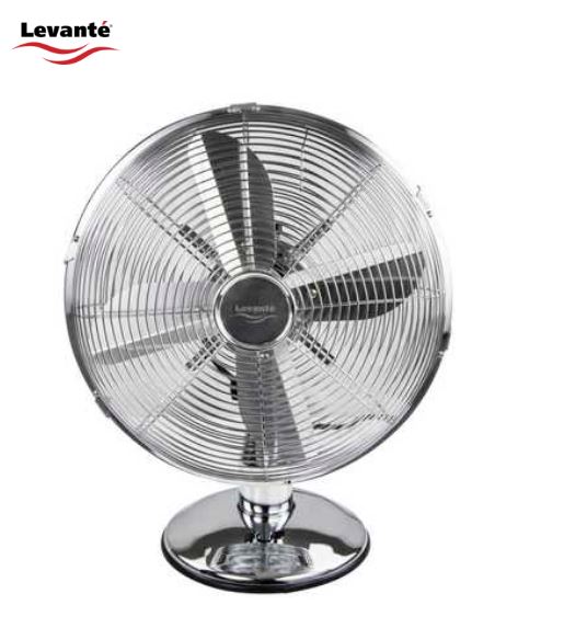 Levante Oscillating 12 Inch Chrome Desk Fan (LEV12MDF)