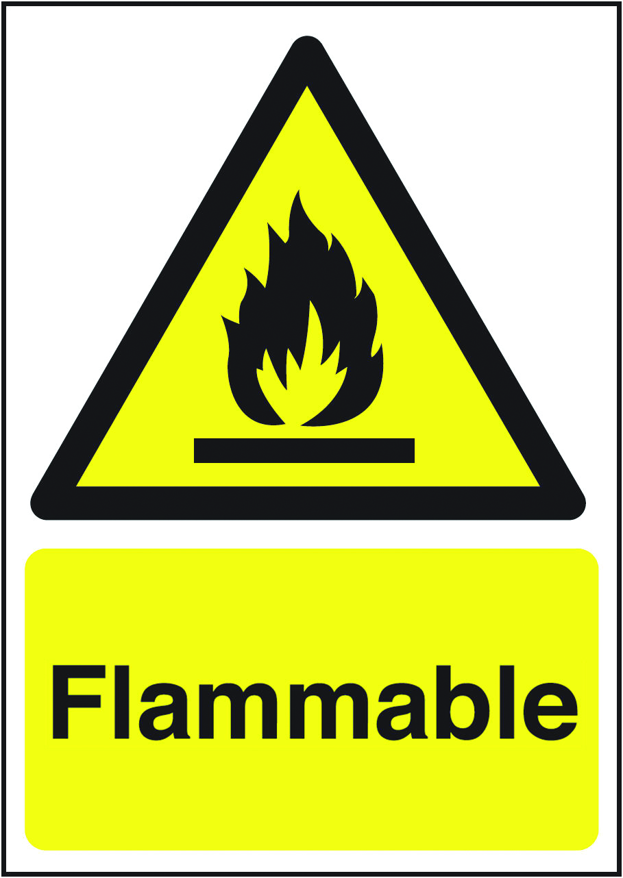 Highly Visible Flammable Sign HZS29 