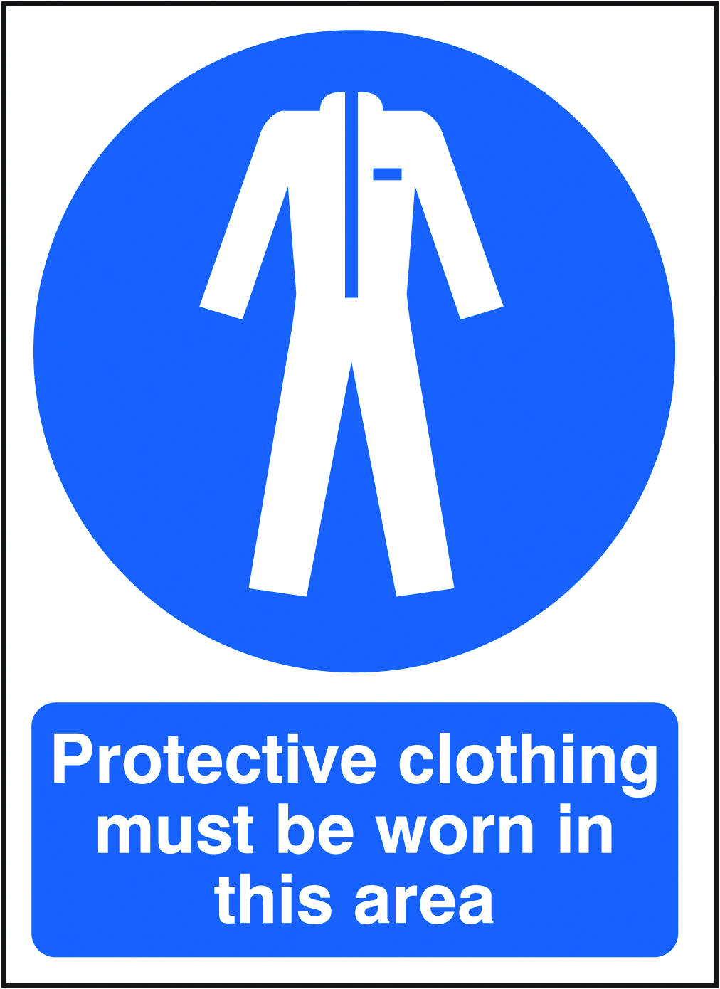 lab coats must be worn sign (MAS36)