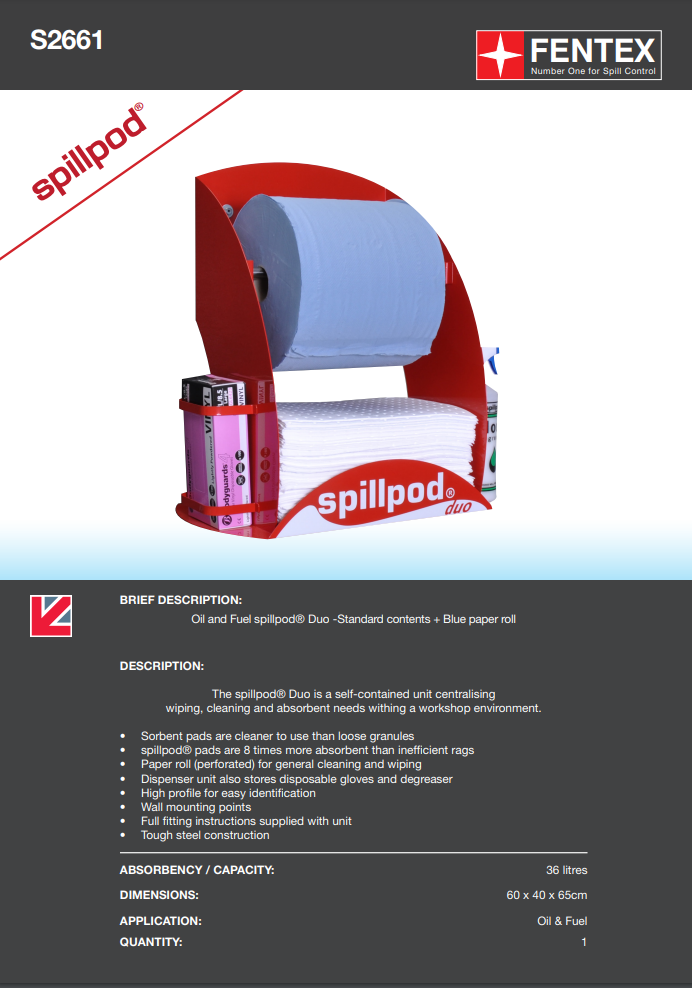 general purpose spillpod duo kit (s2661)