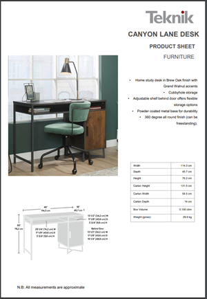 Canyon lane office desk