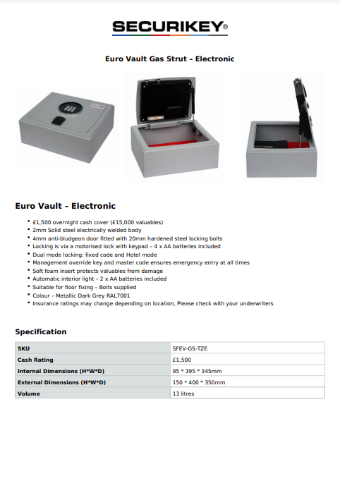 Specification Sheet