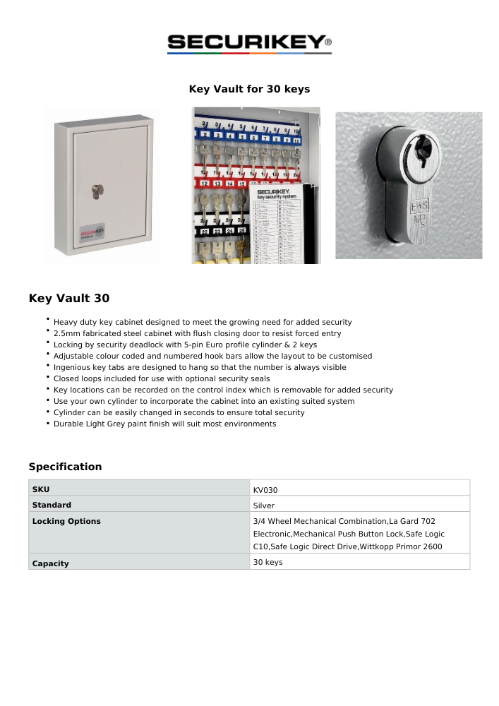 Specification Sheets