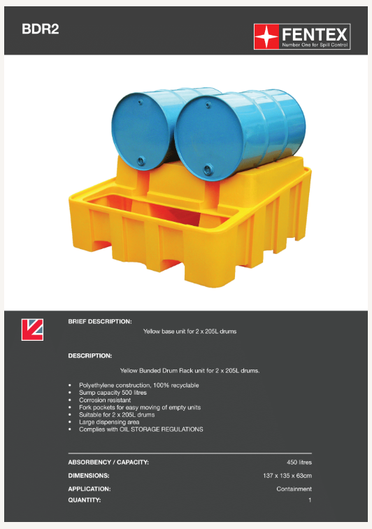 two drum horizontal storage system