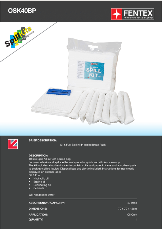 oil and fuel spill kit