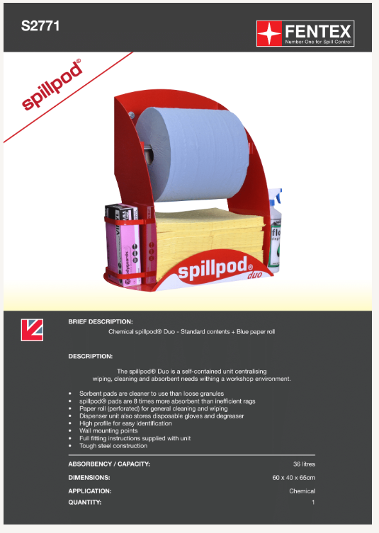 general purpose spillpod duo kit (s2771)