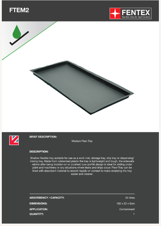 medium flexi drip tray (ftem2)